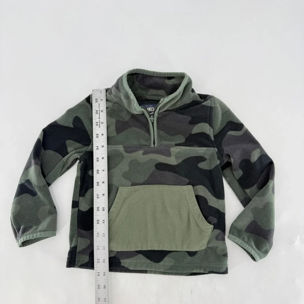 OshKosh B'gosh Kids Camo Fleece Pullover Sweatshirt Size‎ 4T Outdoors Hiking